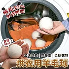 【EZlife】羊毛防靜電速乾烘衣球8cm(6顆組，加贈收納袋)