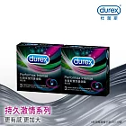 【Durex杜蕾斯】雙悅愛潮裝衛生套3入X2盒