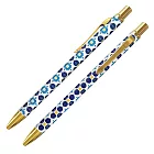 【IWI】RETRO時光系列 0.5mm中性筆- 台灣花磚博物館聯名版- 寶藍安康