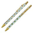 【IWI】RETRO時光系列 0.5mm中性筆- 台灣花磚博物館聯名版- 金菊錦繡