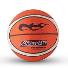 【ROAR】高彈靜音籃球 升級款火焰布套靜音球 室內無聲拍拍球 24cm 橘色