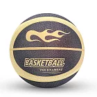 【ROAR】高彈靜音籃球 升級款火焰布套靜音球 室內無聲拍拍球 24cm 藍灰色