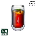 【美國康寧】Snapware 淨漾耐熱雙層玻璃杯400ml