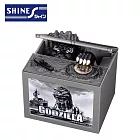 【日本正版授權】哥吉拉 偷錢箱 存錢筒 黑白版 儲金箱/小費箱/恐龍 GODZILLA SHINE