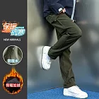 【KISSDIAMOND】G-Pro防風防水多口袋加絨衝鋒工裝褲(男女款/KDFP-105) M 軍綠色