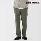 【MUJI 無印良品】男防風內起毛彈性錐形褲 S 深摩卡棕