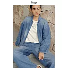 ltyp旅途原品 靛藍染磨白重磅雙紗牛仔外套女秋 M L M 霧霾藍