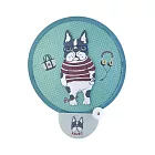 【Kusuguru Japan】日本眼鏡貓 扭扭扇 迷你折疊圓扇 抗UV補光扇-Animal Mode系列 -鬥牛犬款米色