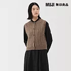【MUJI 無印良品】女安地斯羊毛背心 M 棕色