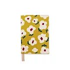 珠友 A5/25K花布可調式書衣 01藤黃棉花