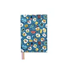 珠友 A5/25K花布可調式書衣 03灰藍柴繪