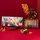 【青鳥旅行-春節限定禮盒】春光躍影經典蛋捲16入禮盒C(花生粒粒/芝麻沙沙/榛果可可/鐵觀音真巧)