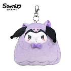 【日本正版授權】三麗鷗 貓咪幽靈系列 彈力 票夾零錢包 - 酷洛米