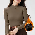 【AnZa】水貂絨半高領打底衫小立領長袖上衣(5色)     FREE 摩卡色