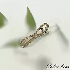 【卡樂熊】韓版金屬風麻花造型髮夾- 麻花結銀