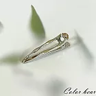 【卡樂熊】韓版金屬風水滴造型髮夾- 水滴銀