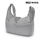 【MUJI 無印良品】撥水加工兩用單肩肩背包 灰色