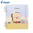 PILOT 限定 Brunch brother聯名 線圈筆記本  原味吐司