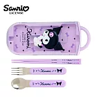 【日本正版授權】三麗鷗 三件式 餐具組 日本製 - 酷洛米