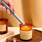 【EZlife】USB充電脈衝香氛蠟燭點火器 銀色