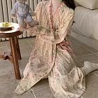 【AnZa】中式花園系和服雲朵棉休閒居家服(2款)     FREE 睡袍