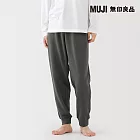 【MUJI 無印良品】男棉裏毛長褲 S 墨灰