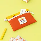 【韓國Livework】Come Here 耳機卡夾零錢包 ‧ 橘