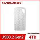 SanDisk E61 4TB 行動固態硬碟 公司貨 白