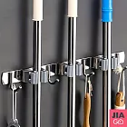 JIAGO 不鏽鋼掛勾拖把工具架(拖把架/收納架/吊掛架) 灰色