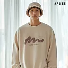 【AMIEE】韓系簡約銀狐絨圓領親子裝(KDTQ-3254D) S 杏色