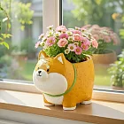 【日本Green House】可愛蹲立動物  裝飾小盆栽 ‧ 柴犬