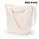 【MUJI 無印良品】帆布肩背托特包 原色