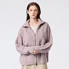 【ST.MALO】秘魯羊駝鑽紋針織外套-2505WC- XL  丁香紫