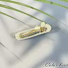 【卡樂熊】韓系氣質輕奢珍珠造型髮夾/邊夾- 貓眼蝴蝶結