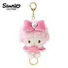 【日本正版授權】彼安諾 披肩系列 伸縮玩偶吊飾 - 粉色款