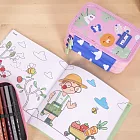 MILAN隨行畫筆袋著走(3層式) 甜心農場(50件文具組) 無