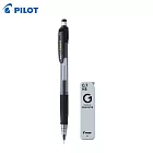 (限量送軟尺)PILOT 七彩搖搖自動鉛筆+HB鉛芯組合 0.7黑