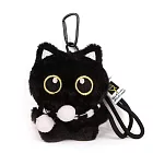 日系可愛黑貓鑰匙圈掛件 黑色圍巾