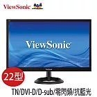 ViewSonic優派 VA2261-2 22型 雙介面 零閃屏、抗藍光液晶螢幕