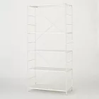 [MUJI無印良品]SUS鋼製層架組 /亮面淺灰/寬/大/9S