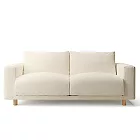 [MUJI無印良品]羽毛獨立筒沙發套/2.5人座/棉麻網織/原色