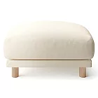 [MUJI無印良品]羽毛獨立筒沙發凳套/棉麻網織/原色