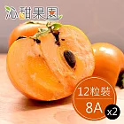 預購《沁甜果園SSN》高山甜柿8A(12粒裝)(共2盒)