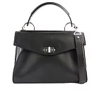 PROENZA SCHOULER 牛皮 凱莉款轉釦手提/肩背兩用包(中) (黑色)