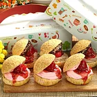 [彰化美食村] 爆餡草苺泡芙(1盒)(含運)