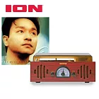 【精選唱片珍藏組】ION Audio Trio LP neo 3合1復古箱式黑膠唱機/ AM/FM收音機+張國榮The Best of Leslie Cheung黑膠