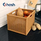 【hash】織暮系列仿藤編織收納籃-3入-3色可選 - 蜂蜜棕
