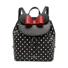 kate spade 迪士尼聯名皮革後背包-黑色點點
