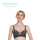 MOOIMOM 沐伊孕哺 小V鏤空蕾絲哺乳內衣 - 多款可選 - 沉穩灰S