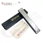 Butterfly 蝴蝶牌 複音24孔 口琴 A調 (硬盒)